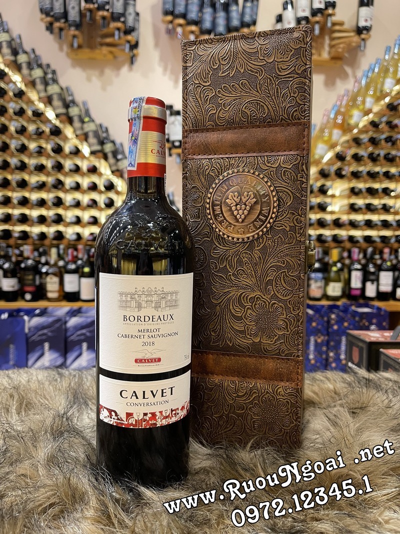 Hộp Quà 1 chai Rượu vang Bordeaux Calvet (1)
